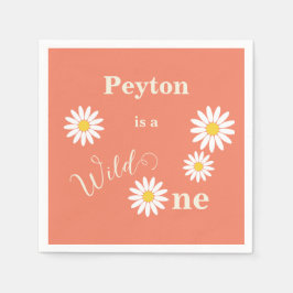 Daisy Vild ett första födelsedag Pappersservett