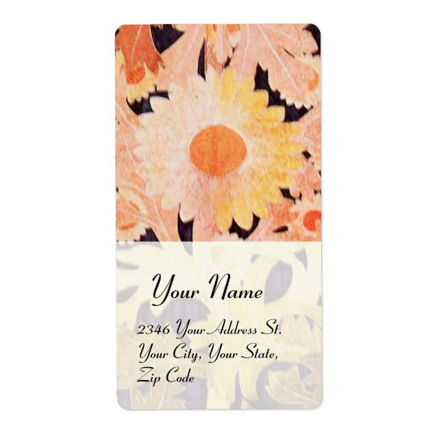 DAISY, vit röd rosa svart Fraktsedel (Framsidan)