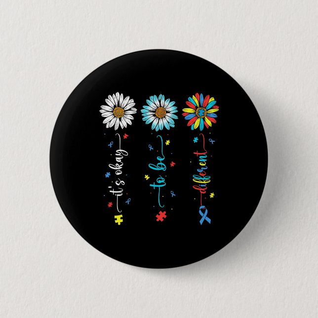 Daisy Vlower Autism Awareness: Det är okej att var Knapp (Framsida)
