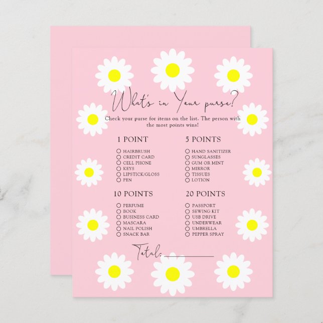 Daisy - Whare i ditt handväska (Fram/baksida)