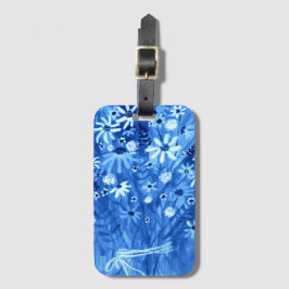 Daisy WildblomBouquet Watercolor Blue Bagagebricka