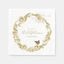 Daisy Wildblomma Baby i Bloom Baby Shower Pappersservett