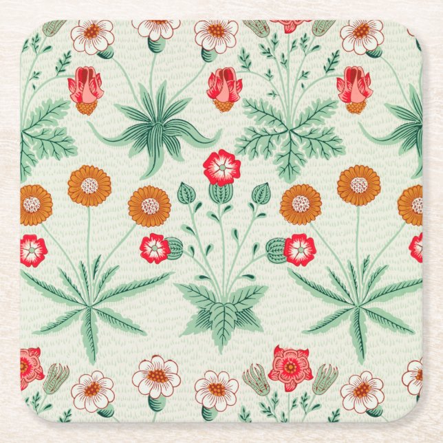 Daisy, William Morris Underlägg Papper Kvadrat (Framsidan)