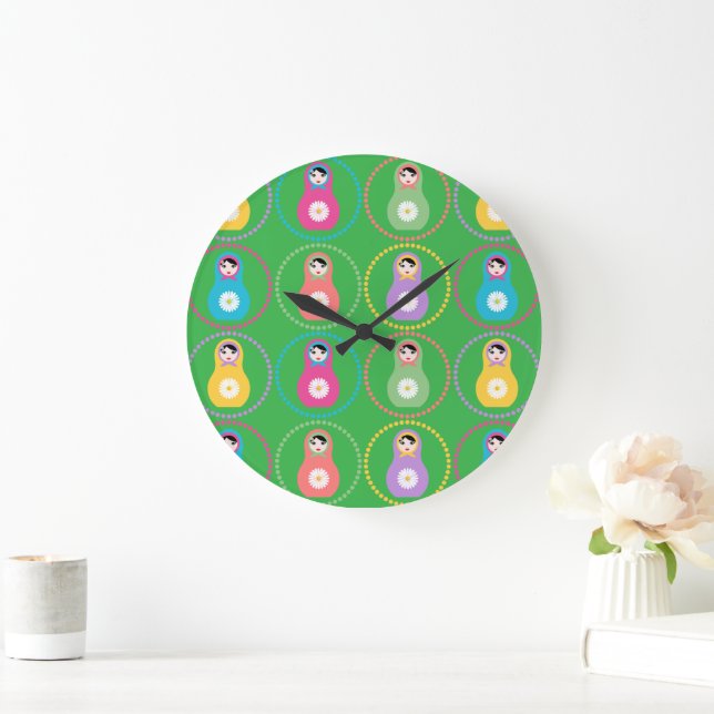 Daisyblomma Matryoshka Stor Klocka (Hem)