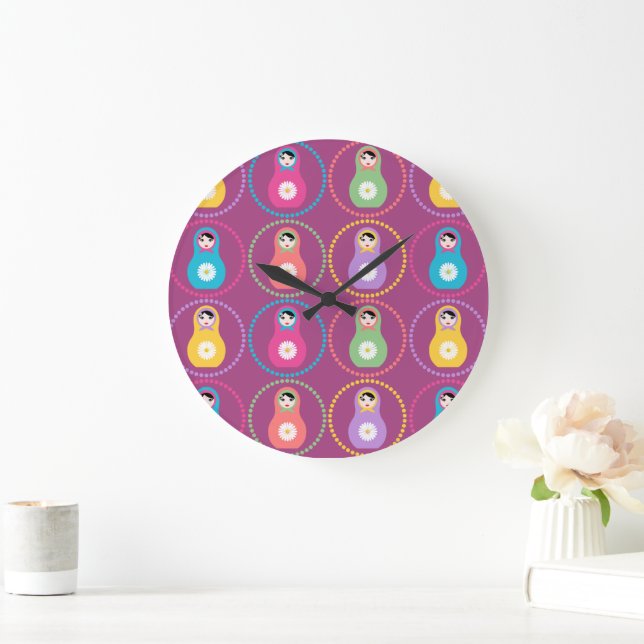 Daisyblomma Matryoshka Stor Klocka (Hem)