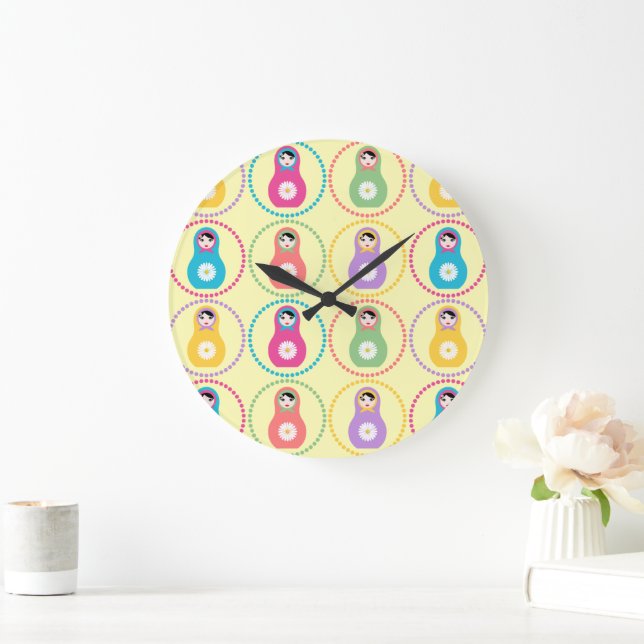 Daisyblomma Matryoshka Stor Klocka (Hem)