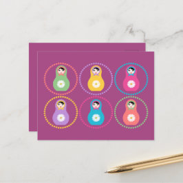 Daisyblomma Missydoll Vykort