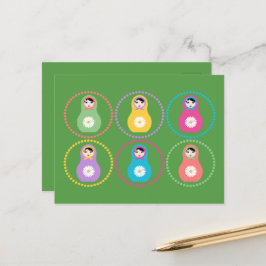 Daisyblomma Missydoll Vykort