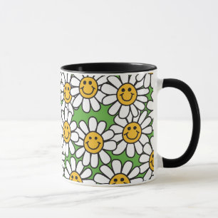 Daisyblommamönster Mugg