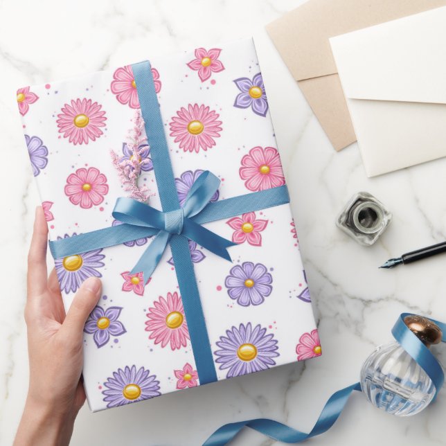 Daisyblommor  presentpapper (Gifting)