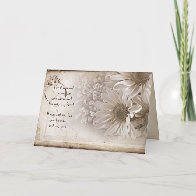 Daisybukett med romantik kort (Framsida)