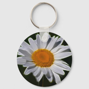 Daisyflower power nyckelring