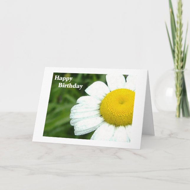 Daisyfödelsedag Kort (Framsida)