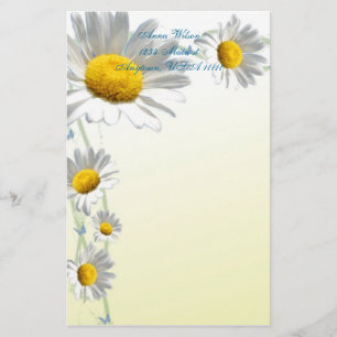 Daisygränsbrevpapper Brevpapper