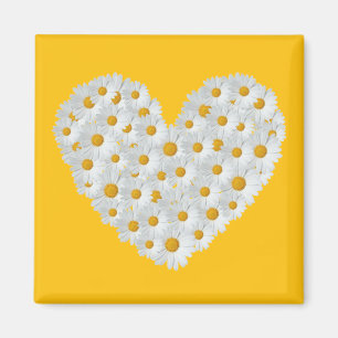 Daisyhjärta Magnet