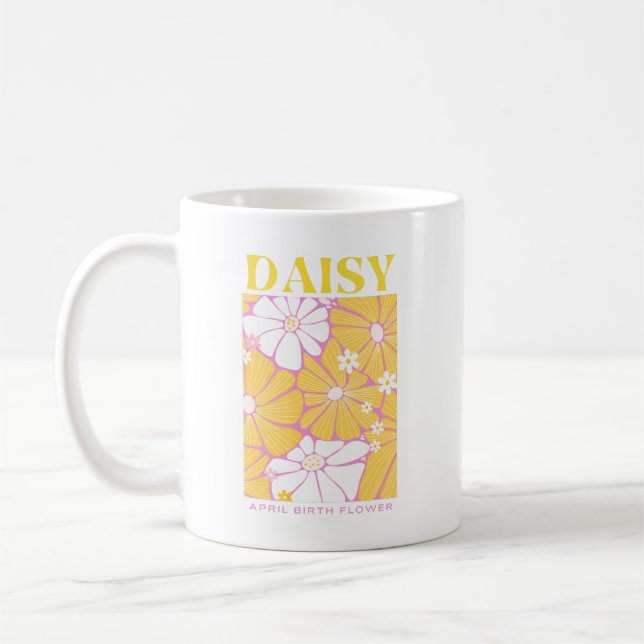 DAISYN APRIL BIRTH FLOWER KAFFEMUGG (Vänster)