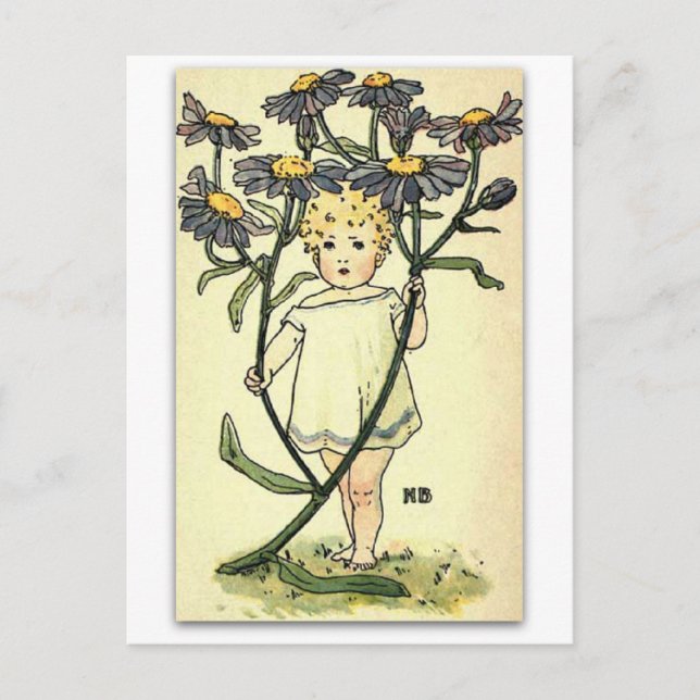 Daisyn BeSnyn Michaelmas av NELLIE BENSON Vykort (Framsida)