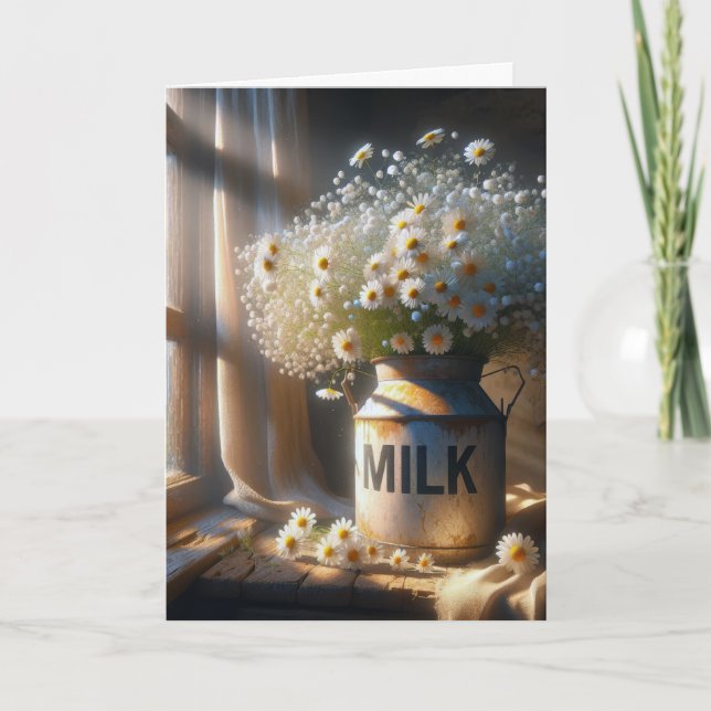 Daisyn Bouquet i Mjölk kan Kort (Framsida)