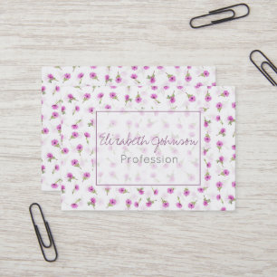 Daisyn Flower Design för vacker Lila i Lavender Visitkort