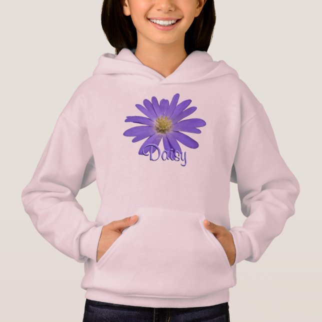 Daisyn Hoodie Sweatshirt Anpassningsbar Daisy Hood T Shirt (Framsida)