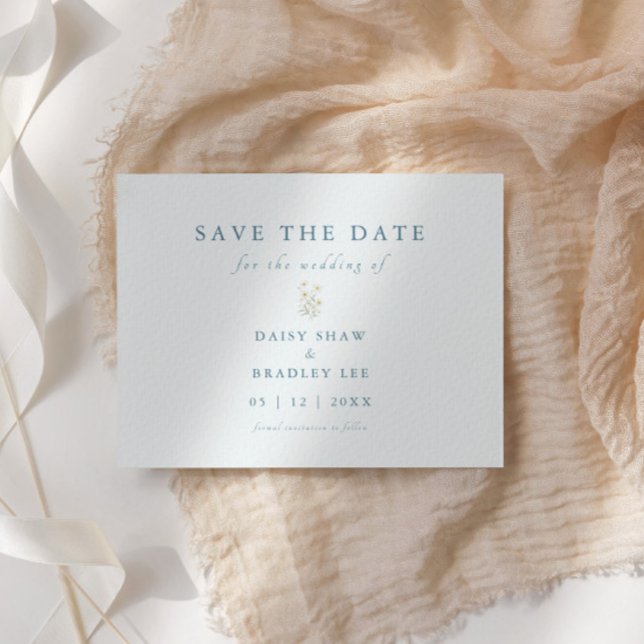 Daisyn Modern vattenfärg i elegant Script Spara Datumet (Skapare uppladdad)