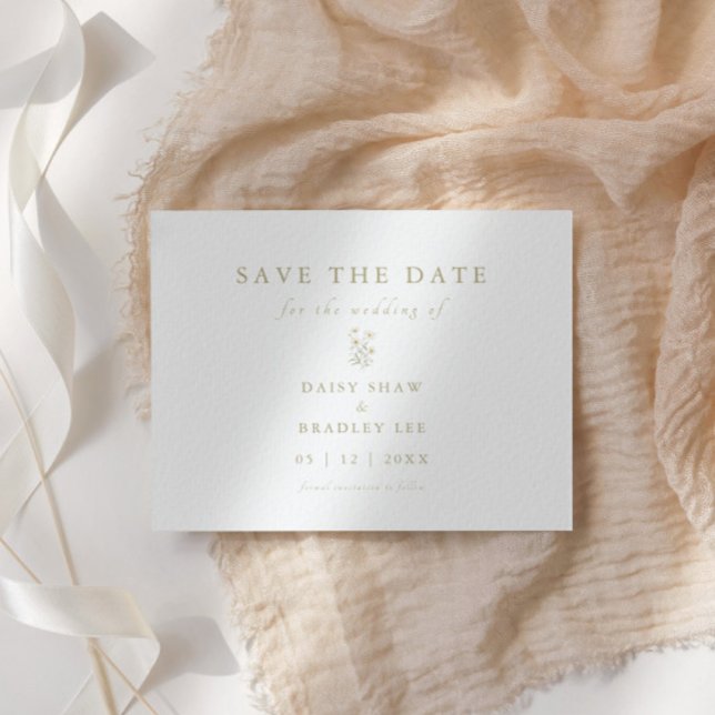 Daisyn Modern vattenfärg i elegant Script Spara Datumet (Skapare uppladdad)