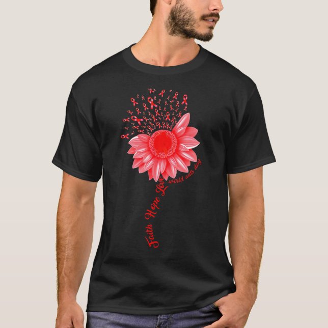 Daisyn om ökad medvetenhet om Aids-dagen Falth Hop T Shirt (Framsida)