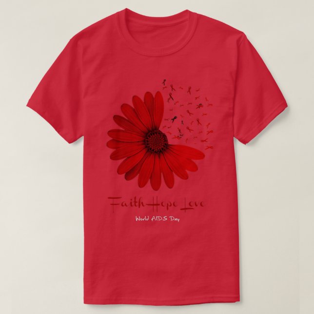 Daisyn om ökad medvetenhet om AIDS-dagen Falth Hop T Shirt (Design framsida)