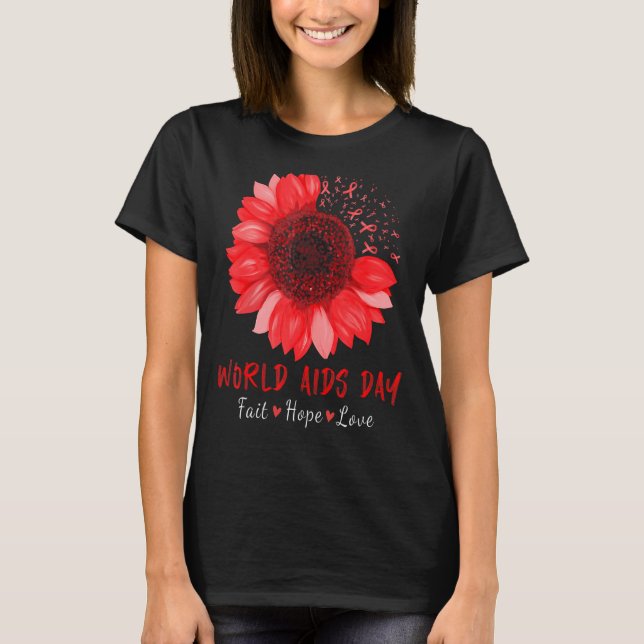 Daisyn om ökad medvetenhet om AIDS-dagen Falth Hop T Shirt (Framsida)