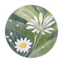 Daisyn vår | Watercolor White Blommigt Garden