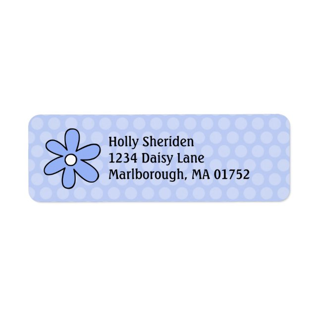 Daisyns adressetikett returadress etikett (Framsidan)