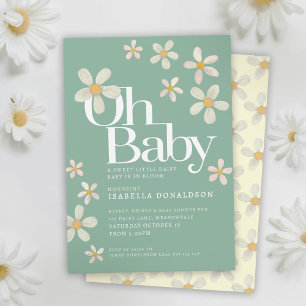 Daisyns babydusch och inbjudningar till baby kräm-