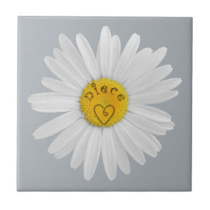 Daisyns blomma för scenkonst Anpassa bakgrunden Kakelplatta