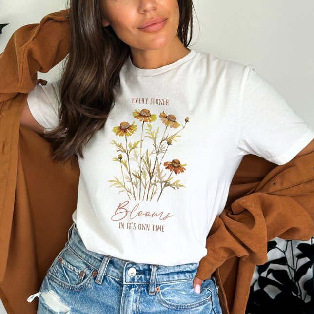 Daisyns blomma och citat t shirt (Skapare uppladdad)