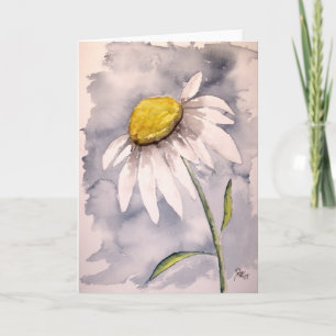 Daisyns blommålarkonstgåva kort
