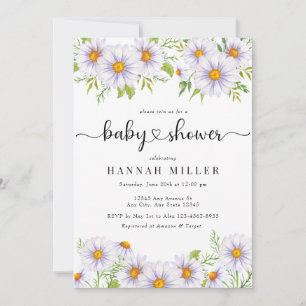 Daisyns Blommigt Bjuda in spädbarnshögtalare Inbjudningar