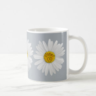 Daisyns blomning för Syster Art Anpassa bakgrunden Kaffemugg