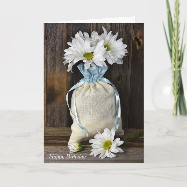 daisyns födelsedagssäck kort (Framsida)