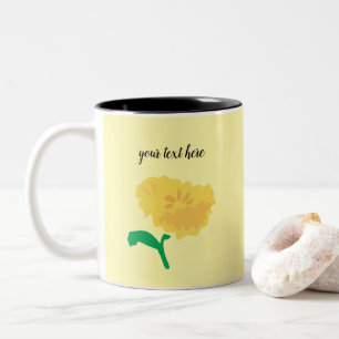Daisyns Gult Färgfärgsfärgskaffe Mugg