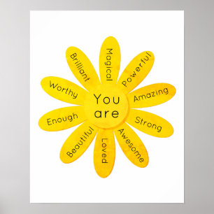 Daisyns positiva dagliga bekräftelser Poster