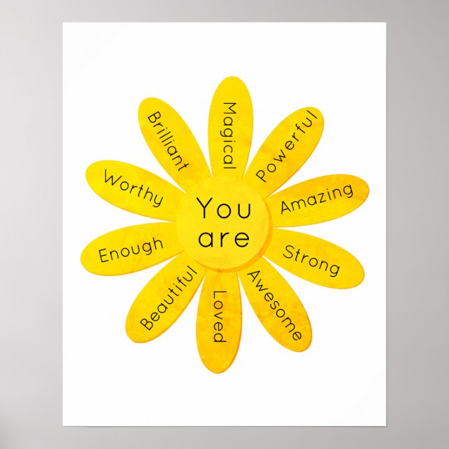 Daisyns positiva dagliga bekräftelser Poster (Framsidan)