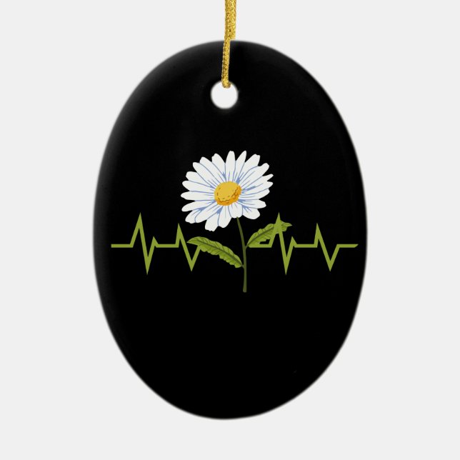 Daisyns pulsslag julgransprydnad keramik (Framsidan)