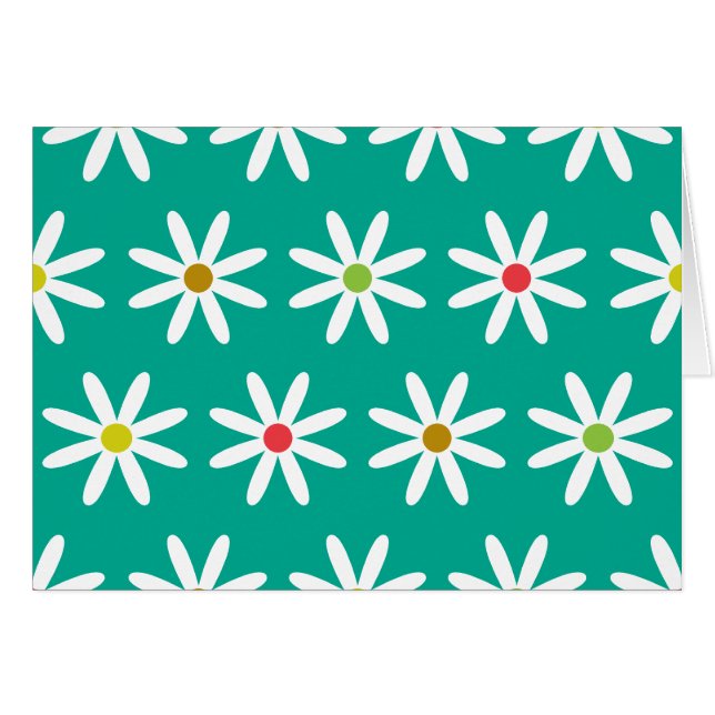 Daisyprickar Hälsningskort (Framsidan Horizontal)