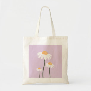 Daisys Flowers Lavender Blommigt Tygkasse