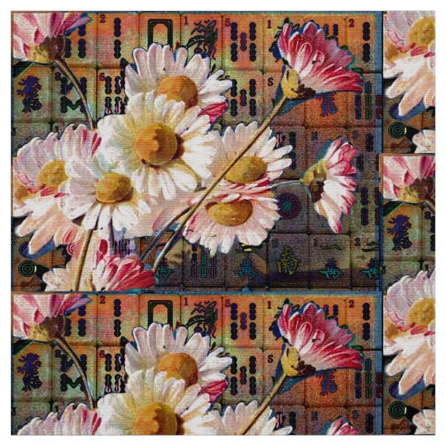 Daisytyg för Mah Jongg Tyg (Provkarta)