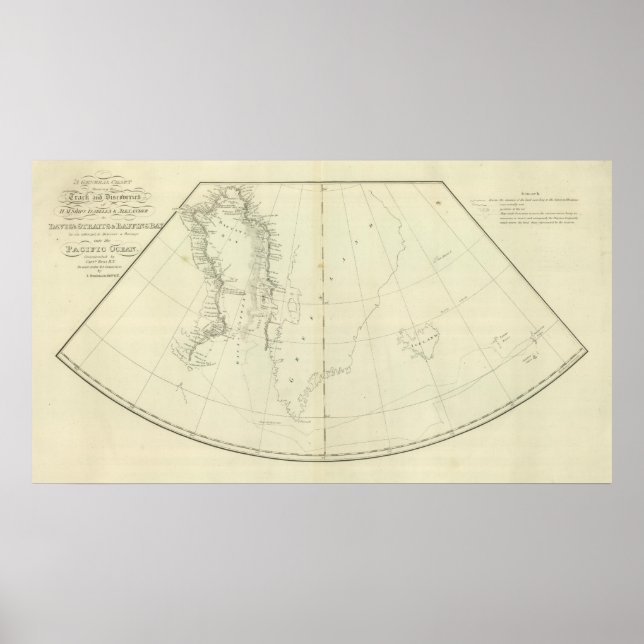 Daivs Straits och Baffin Islands Bay Poster (Framsidan)