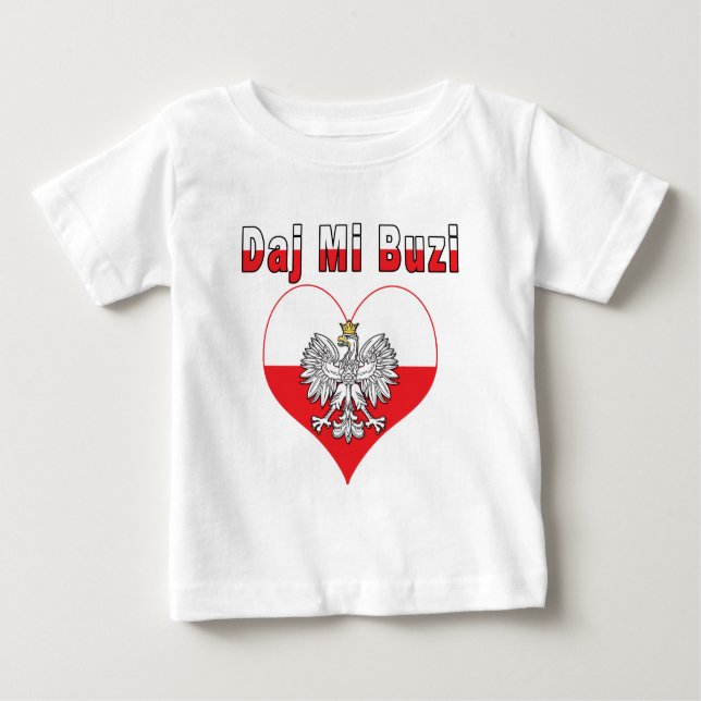 Daj Mi Buzi Eagle Heart T Shirt (Framsida)