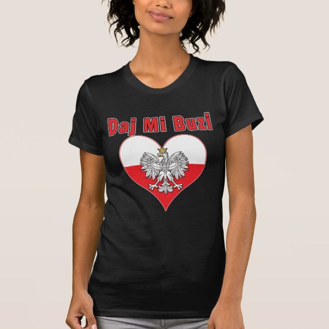 Daj Mi Buzi Eagle Heart T-shirt (Framsida)