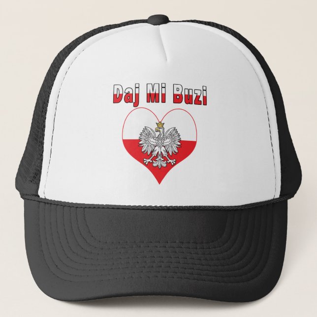 Daj Mi Buzi Eagle Heart Truckerkeps (Framsida)