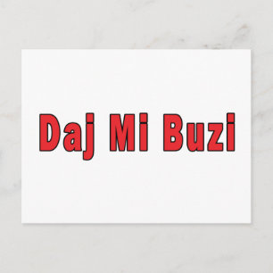 Daj Mi Buzi - Ge me a Kiss Vykort